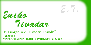 eniko tivadar business card